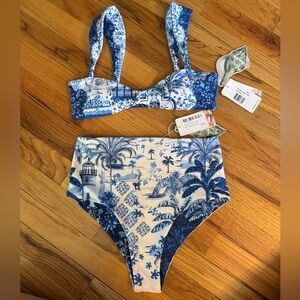 Size Small Aguabendita top and bottoms 2 piece swim suit
